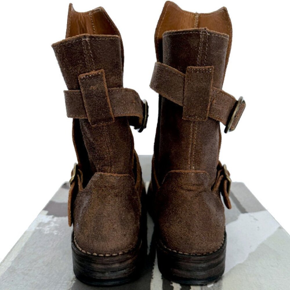 FIORENTINI + BAKER 2-Buckle Eternity 713 Moto Boots Levanzo Ice Size 38.5 NIB - Picture 10 of 14